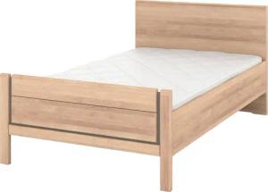 Musterring Holzbett "Sorrent, Bettgestell, Bettrahmen, teilmassiv Eiche", (MADE IN GERMANY), Eiche teilmassiv, Liegehöhenverstellung, Stollenfußteil