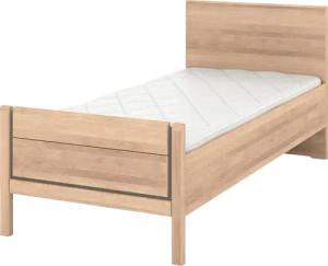 Musterring Holzbett "Sorrent, Bettgestell, Bettrahmen, teilmassiv Eiche", (MADE IN GERMANY), Eiche teilmassiv, Liegehöhenverstellung, Stollenfußteil