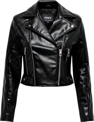 ONLY Bikerjacke "ONLKAMILLA PATENT SHOULDER BIKER CC OTW", ohne Kapuze