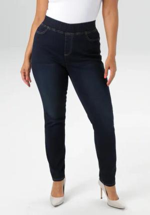 Aniston PLUS Jeansleggings, mit elastischem Bund - NEUE KOLLEKTION