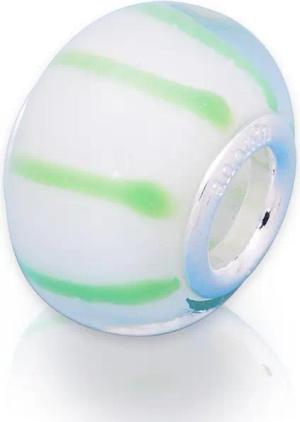 Unique Bead Unique Bead aus Glas mit 925 Silber Fassung BG0132