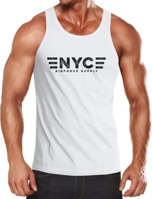 Neverless Tanktop Herren Tank-Top Aufdruck NYC