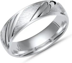 Unique Silberring Unique Silberring eisgekratzt aus