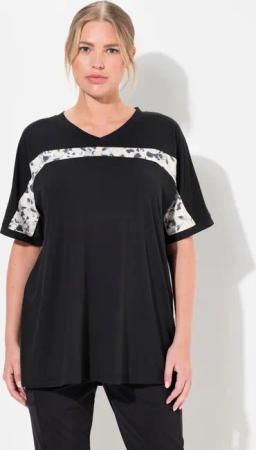 Ulla Popken T-Shirt Funktionsshirt V-Ausschnitt Halbarm