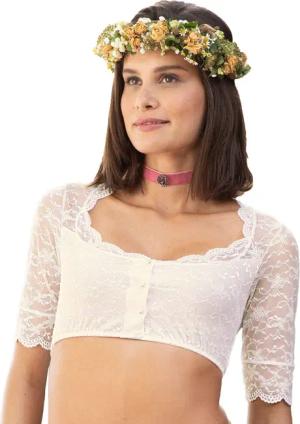 Nina Von C. Dirndlbluse Dirndlbluse halbarm