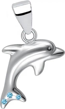 Goldene Hufeisen Kettenanhänger Delfin Zirkonia Anhänger