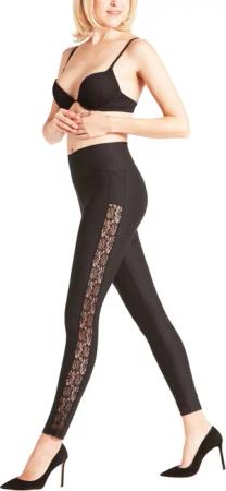 FALKE Feinstrumpfleggings Lace (1 St) mit