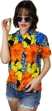King Kameha Hawaiihemd Pineapple Hibiscus Funky