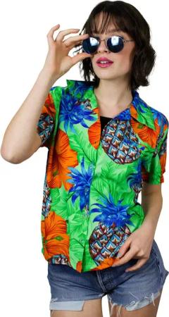 King Kameha Hawaiihemd Pineapple Hibiscus Funky