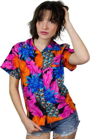 King Kameha Hawaiihemd Pineapple Hibiscus Funky
