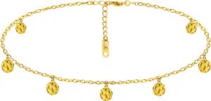Kim Johanson Fußkette Kreise, mit Plättchen