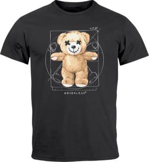 Neverless Print-Shirt Herren T-Shirt Print Teddy