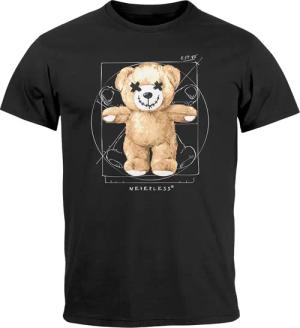 Neverless Print-Shirt Herren T-Shirt Print Teddy