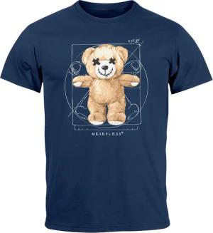 Neverless Print-Shirt Herren T-Shirt Print Teddy