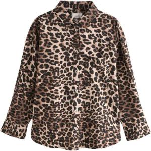 Next Langarmbluse Oversized Hemd aus Leinengemisch