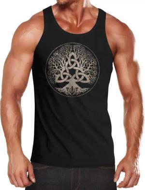 Neverless Tanktop Herren Tank-Top Yggdrasil Weltenbaum