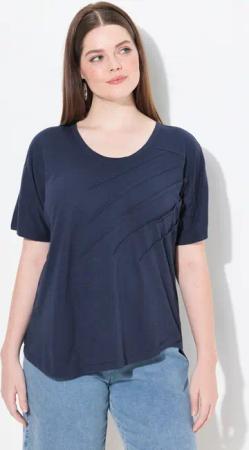 Ulla Popken T-Shirt T-Shirt Biesen Rundhals