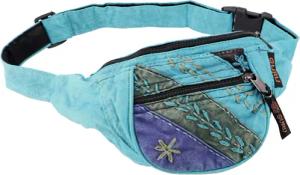 Guru-Shop Gürteltasche Bestickte Ethno Sidebag, Nepal