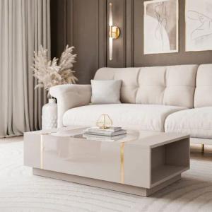 yourhouse24 Couchtisch ONYX Kaschmir Gold Beine