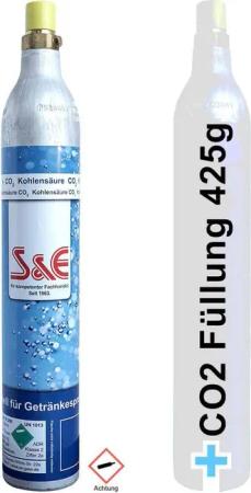 BlueCraft CO₂-Zylinder CO2-Kartusche Soda 425g für