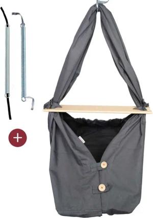 HOBEA-Germany Babywippe Federwiege anthrazit