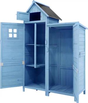 IDEASY Gerätehaus Gartenschrank 118x54x173cm, Gartenhaus für