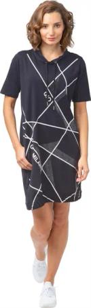 Gio Milano Shirtkleid Kleid mit abstraktem