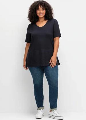 Sheego T-Shirt "T-Shirt", (1 tlg.)