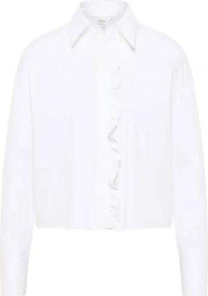 Signature Shirt Bluse in weiß unifarben