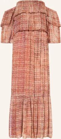 ba&sh Off-Shoulder-Kleid ROBBIE mit abnehmbaren Ärmeln