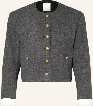 SANDRO Kastenjacke mit Schmucksteinen