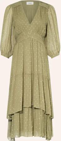 ba&sh Kleid MAIA mit Glitzergarn und Rüschen