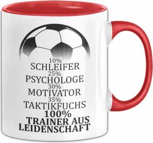 Trendation Tasse Fußballtrainer Tasse Spruch Trainer
