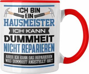 Trendation Tasse Hausmeister Tasse Geschenk Lustiger