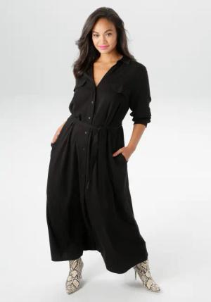 Aniston PLUS Blusenkleid durchgeknöpftes Kleid aus
