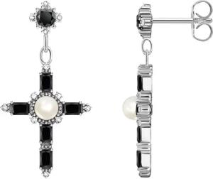 THOMAS SABO Paar Ohrhänger Cross Romance,