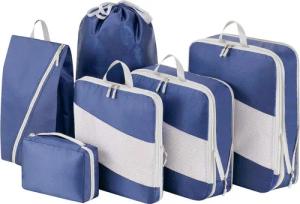 Coonoor Kofferorganizer 6-teiliges komprimierbares Reise-Organizer-Set, Koffer-Organizer,