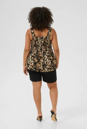 KAFFE Curve Blusentop Ärmellose Bluse KCami