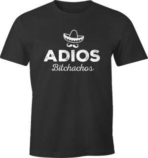 MoonWorks Print-Shirt Herren T-Shirt Spruch Adios