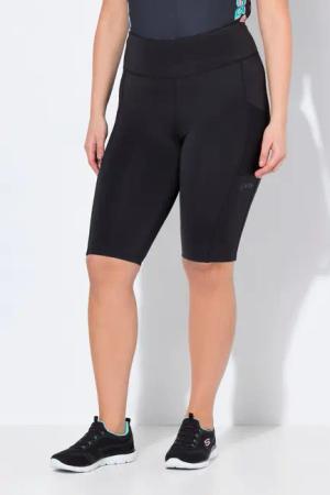 Ulla Popken Leggings Leggingshorts Elastikbund Mesh-Tasche
