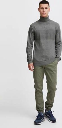 Indicode Rollkragenpullover IDErnetto Rollkragenpulli mit abgesetztem