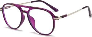 PACIEA Lesebrille Blaulichtfilter Doppelbalkenrahmen Oversized Elegant