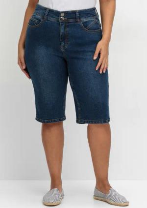 Sheego Jeansshorts Jeansbermudas