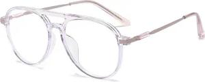 PACIEA Lesebrille Blaulichtfilter Doppelbalkenrahmen Oversized Elegant