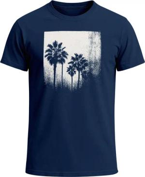 Neverless Print-Shirt Herren T-Shirt Palmen Fotoprint