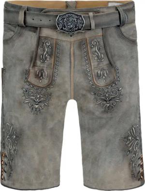 FUCHS Trachtenlederhose Lederhose kurz Joachim sand