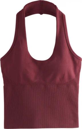 self Neckholdertop Nahtloses Neckholder-Sportoberteil (1-tlg)