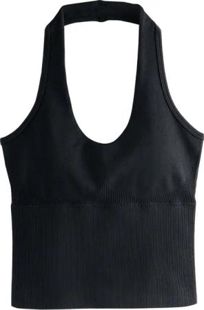 self Neckholdertop Nahtloses Neckholder-Sportoberteil (1-tlg)