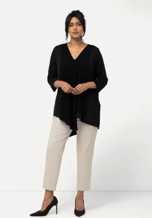 Ulla Popken T-Shirt Slinkyshirt Lagenoptik A-Linie