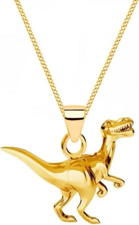 Goldene Hufeisen Goldkette Halskette Gold Dinosaurier